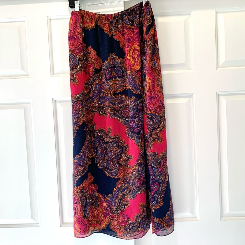 JNY 2X maxiskirt paisley, lined